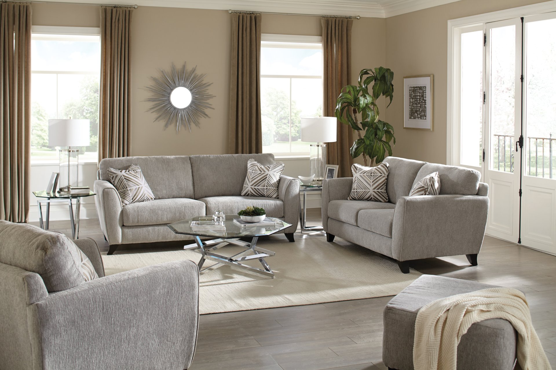 Alyssa - Loveseat - Pebble