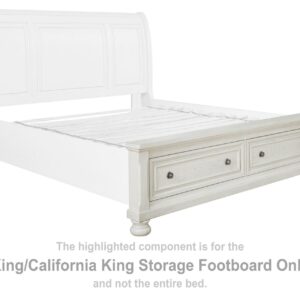 Robbinsdale - K/CK Storage Footboard - Antique White