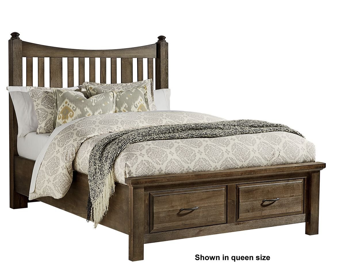 Maple Road - Queen Slat Poster Headboard - Maple Syrup