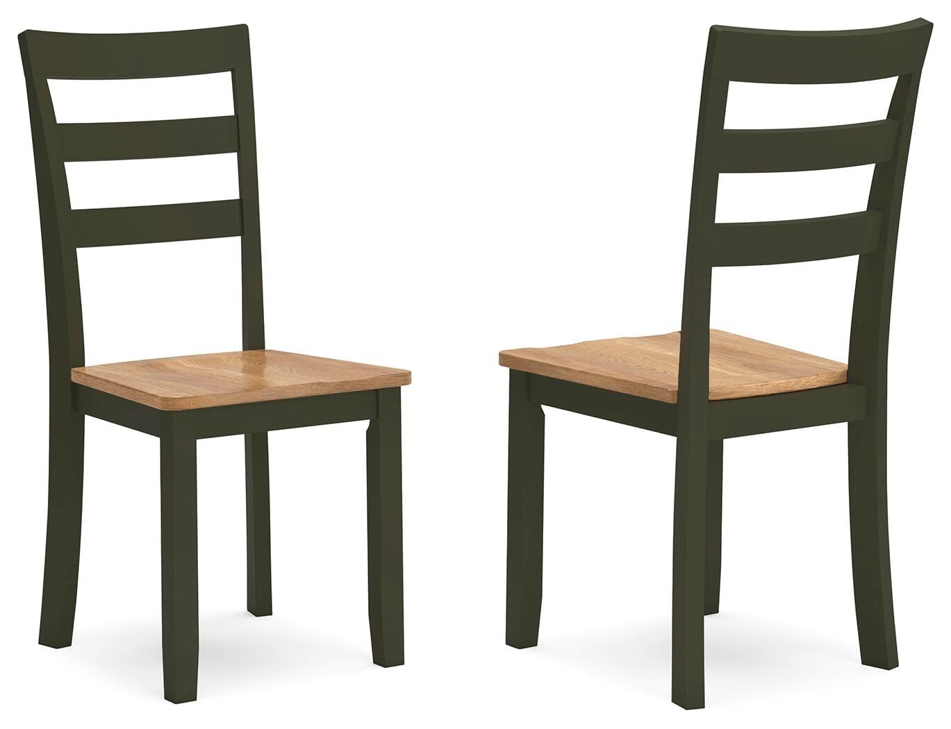 Gesthaven - Dining Room Side Chair (Set of 2) - Natural / Green