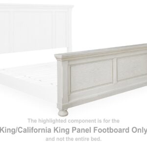 Robbinsdale - King/Cal King Panel Footboard - Antique White