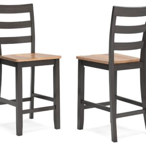 Gesthaven - Barstool (Set of 2) - Natural / Brown