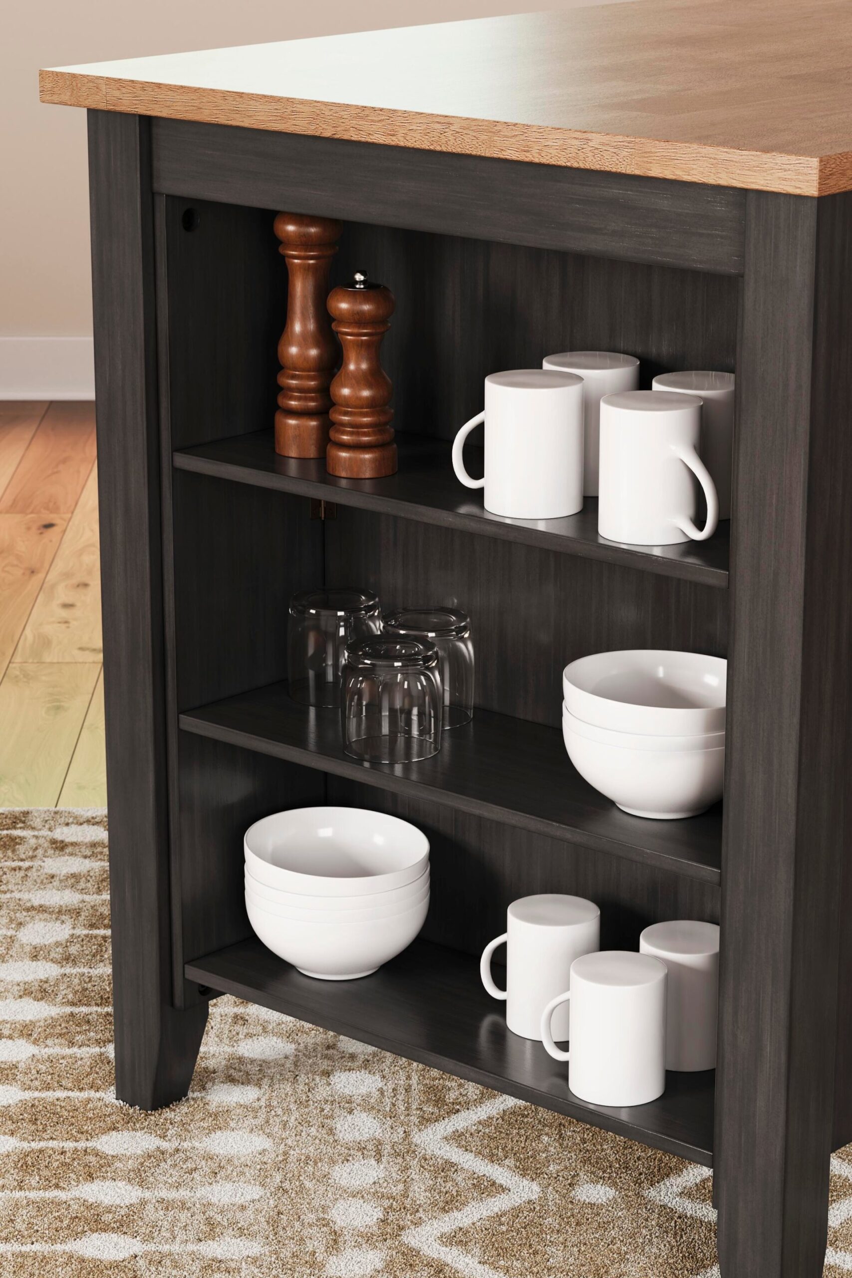 Gesthaven - Rectangular Dining Room Counter Table - Natural / Brown